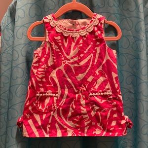 Lilly Pulitzer Toddler Top Shirt Dress with Peekaboo Back